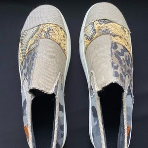 Canvas Multi-Print Shoes - Size 8